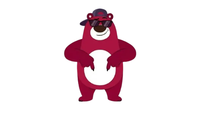 Bear pointing down