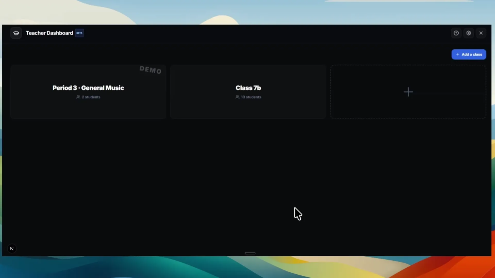 The teacher dashboard: creating a class, pasting a register, and setting an assignment with a due date